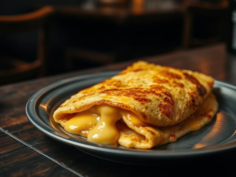 Cheese Omelette — Soft-folded eggs with a generous layer of melted cheese.