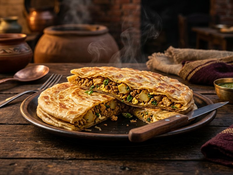 Chicken Aloo Anda Paratha — Everything you love, layered into a single generous paratha.