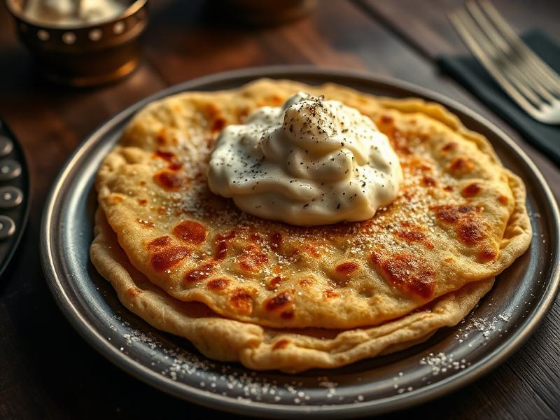 Malai Wala Paratha — Thick fresh cream and sugar — pure comfort food.