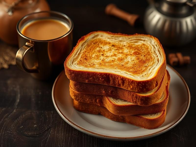 Meetha Toast — Crisp sweet toast, ideal for dunking into hot chai.