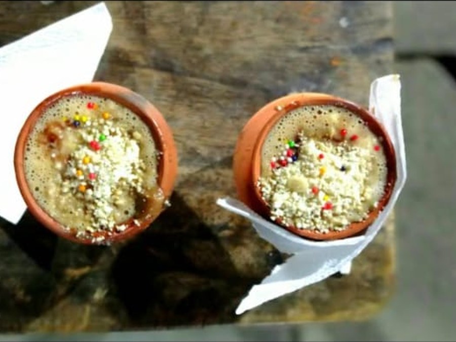 Tandoori Chai — Poured over a red-hot clay cup — smoke, sizzle and theatre.